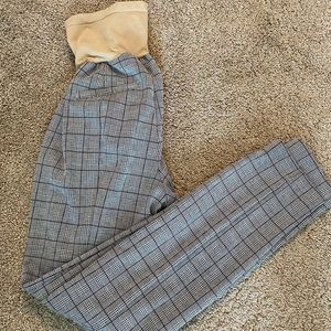 Motherhood Maternity - Black and grey plaid maternity pants